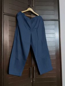 Fabindia Blue Cotton Palazzo Pants