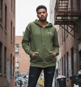 New Drop Shoulder Floral Back Print Hoodie