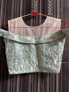 Light Blue Embellished Lehenga