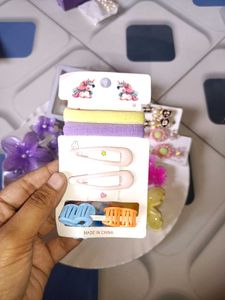 Cute Hair Accessories &amp; Nail Set