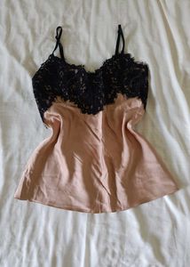 Lace Satin Slip Camisole