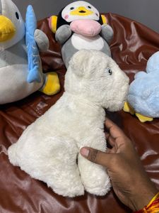 Cute White Lion Plush Toy