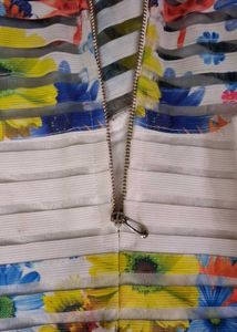 Sheer Striped Mini Skirt