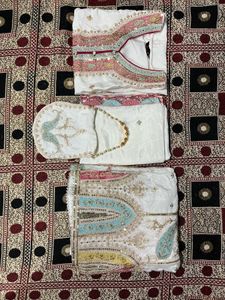 Elegant White Embellished Sharara Set