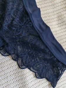 victoria secret Women's Navy Lace Briefs