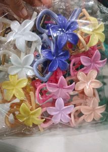 Assorted Flower Hair Claw Clips