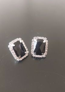 Classic Black Stud Mini Earrings