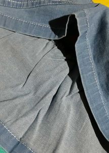 Denim Crop Top with Tags
