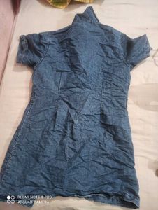 Denim Button-Up Dress