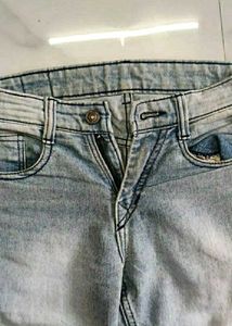 Stylish Light Wash Denim Jeans