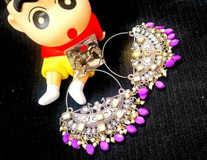 Elegant Peacock Design Hoop Earrings