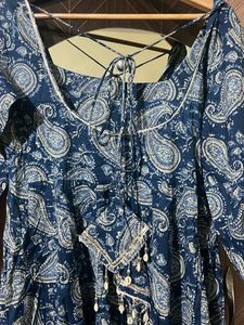 Paisley Print Kurta Dress