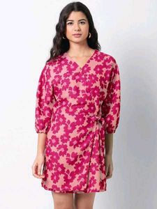 Chic Floral Wrap Dress