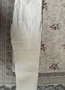 White Straight Leg Jeans