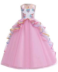Girls Unicorn Gown Frock