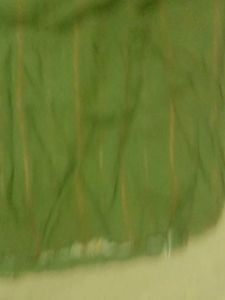 Green Embroidered anarkali kurti set