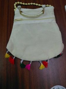 Embroidered Elephant Handbag