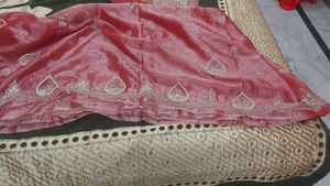 beautiful gajari shade lehenga with heavy look