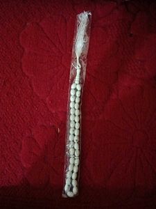 White Prayer Beads tasbeeh with Tassel
