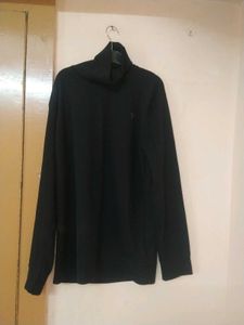 Men's Black Turtleneck Sweater
