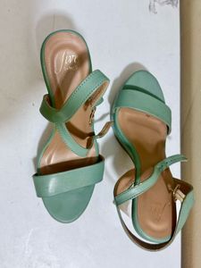 Mint Green Platform Heels