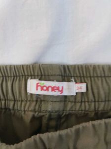 Olive Green Cargo Joggers