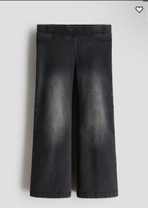 Washed Black High-Waisted Jeans
