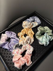 any1 Floral Scrunchies