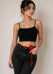 Red Floral Choker Necklace