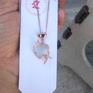 Aesthetic Heart & Star Pendant Necklace