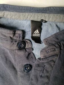 Adidas Men's Navy Blue T-Shirt
