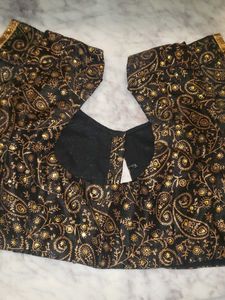 Designer Black Paisley Blouse