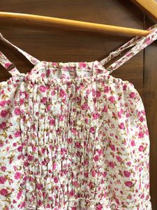 Cute Floral Tiered Mini Dress