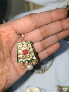 Kundan Choker Necklace Set with Earrings