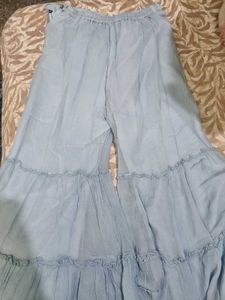 Sky Blue Kurta Set sharara se
