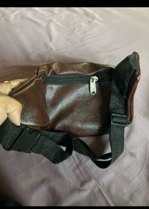 Stylish Brown Leather Waist Bag