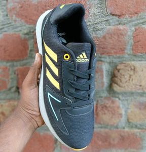 Adidas Running Shoe - Black &amp; Gold