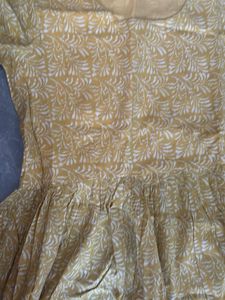 Beautiful Yellow Printed Kurta Set