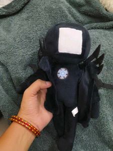 Cute Black Plush Toy with Wings
