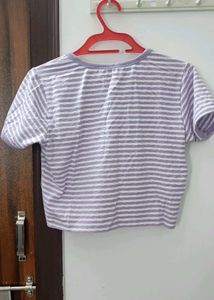 Casual Striped Crop Top