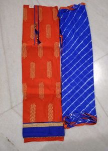 Orange Dress Material