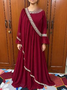 Elegant Maroon Ethnic Gown