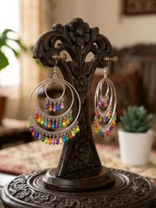 Boho Multicolor Jhumka Earrings