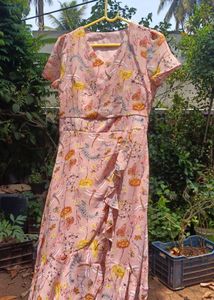 Chic Floral Print Wrap Dress