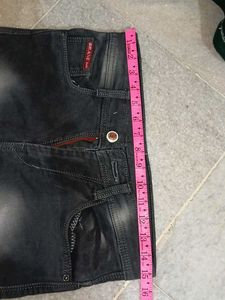 Men's Distressed Black Jeans