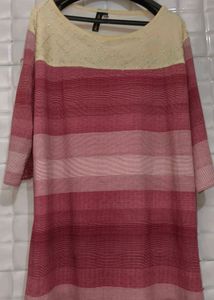 Premium Love Pink Striped Top 🤩