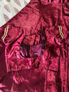 Burgundy Lehenga Set