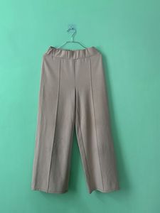 Stylish Beige Wide-Leg Pants
