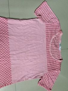 Bossini Pink  T-Shirt Graphic Print