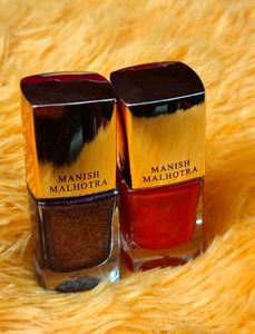 Pack Of 2 Manish Malhotra Lacquer(Nail Polish)